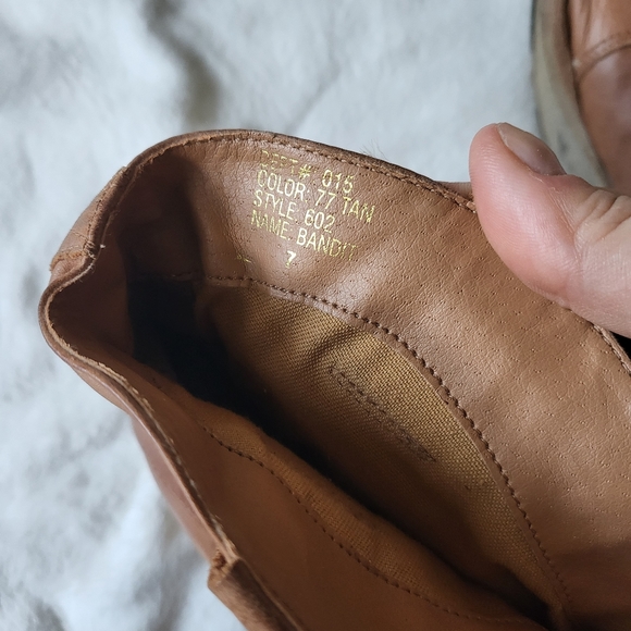 Bakers Bandit leather ankle boot western tan women's US 7 - Picture 8 of 9